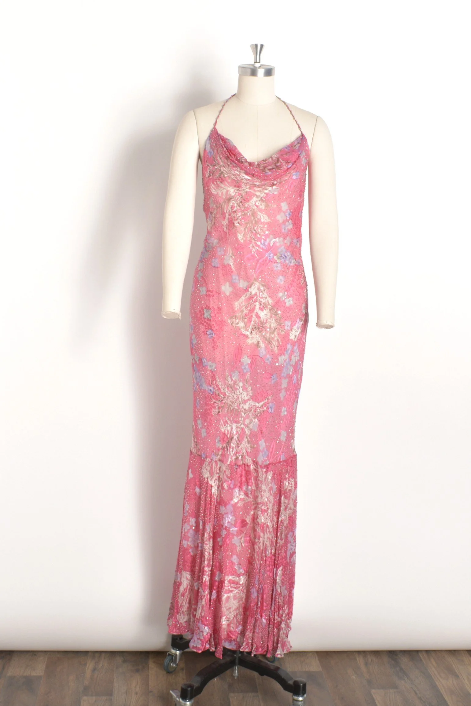 diane+freis+pink+floral+halter